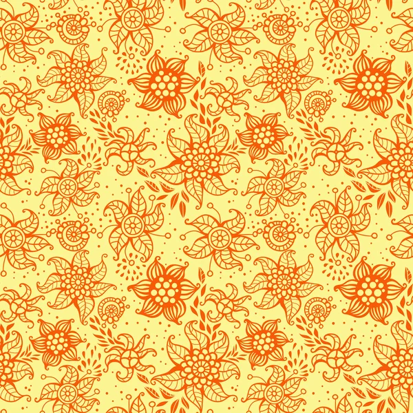 Aranyos virág Seamless pattern — Stock Vector