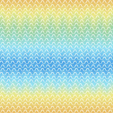 seamless modeli. suluboya arka plan ile dalgalı şerit