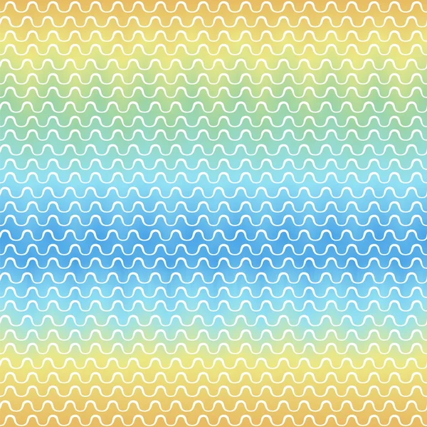 Bezešvé vzor. abstraktní akvarel zázemí s vlnovkou proužek — Stockový vektor