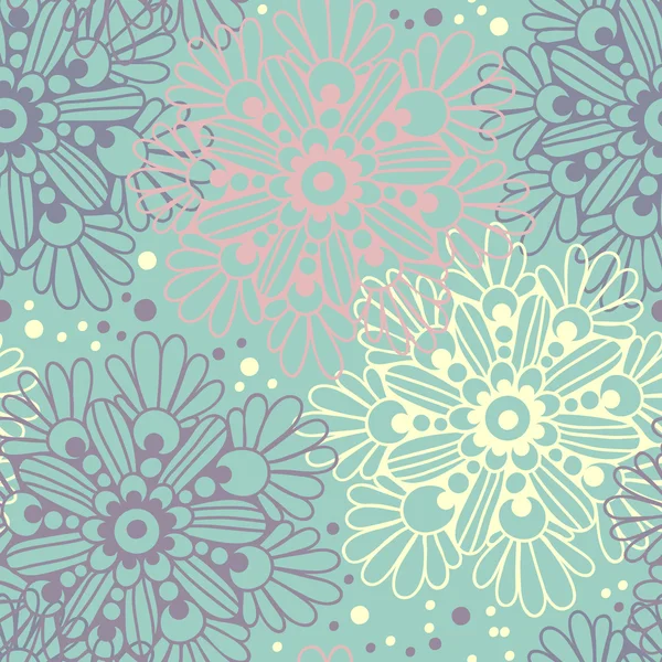 Mignon motif floral sans couture — Image vectorielle