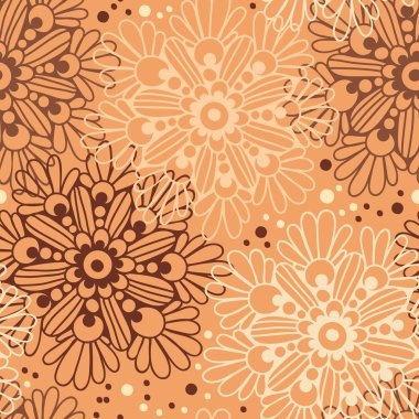 Sevimli çiçek seamless modeli