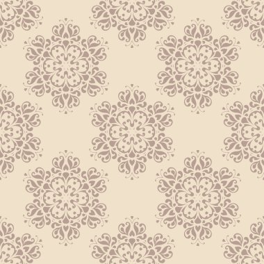 Dekoratif çiçeklerle kusursuz desen