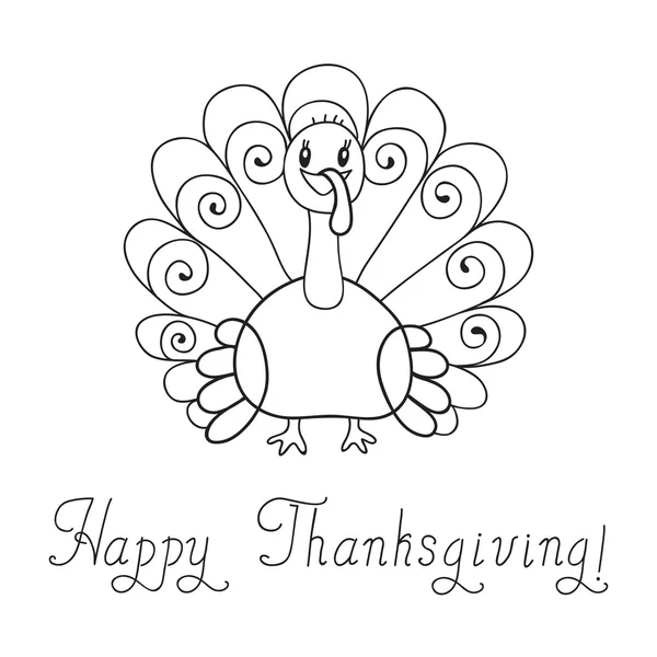 Thanksgiving turkey — Stock Vector