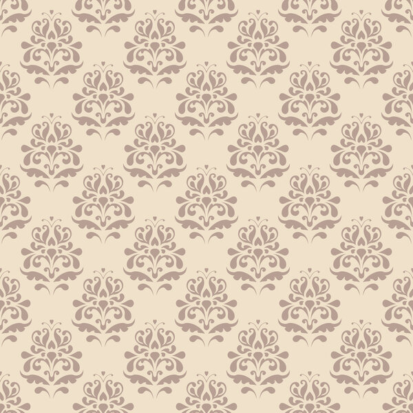 Бесшовный узор с декоративными цветами - ирисы
