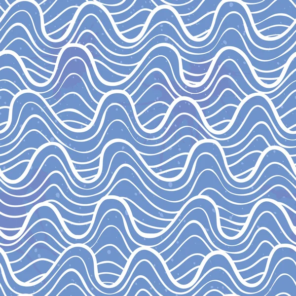 Seamless pattern with ocean waves — Stock Vector