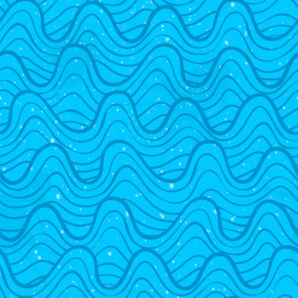 Seamless pattern with ocean waves — Stock Vector