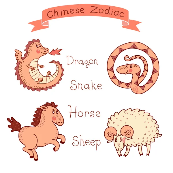 Zodiaque chinois - Rat — Image vectorielle