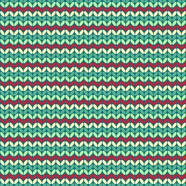 resimde Dikişsiz örgü desen.