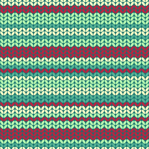 Illustration seamless knitted pattern. — Stock Vector