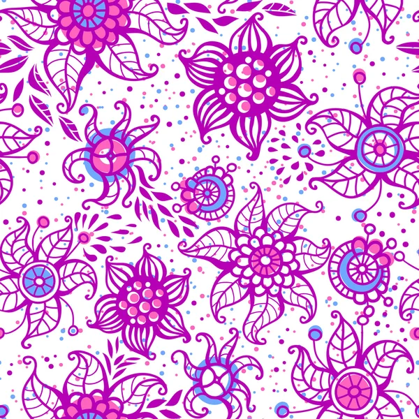 Cute floral seamless pattern — Stock Vector