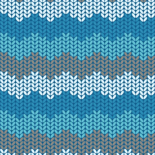 Illustration seamless knitted pattern. — Stock Vector