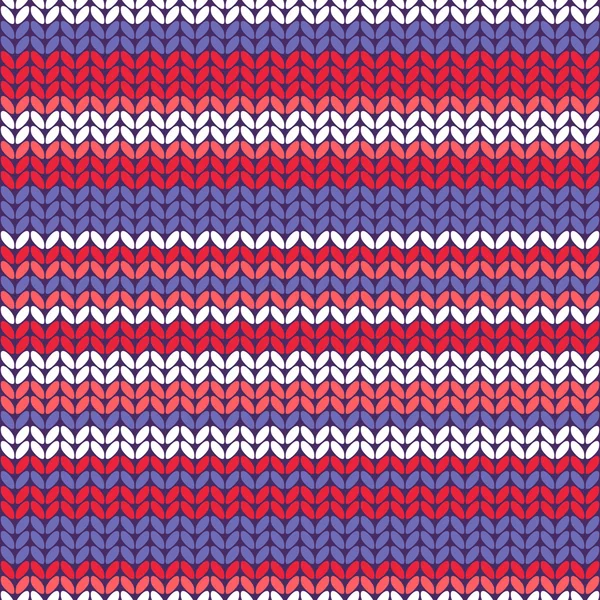 Illustration motif tricoté sans couture . — Image vectorielle