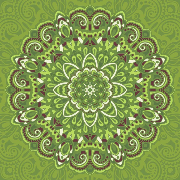Blumen-Mandala. abstraktes Element für Design — Stockvektor