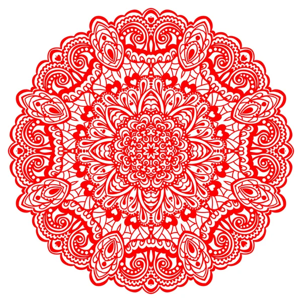 Mandala Flor. Elemento abstrato para projeto — Vetor de Stock