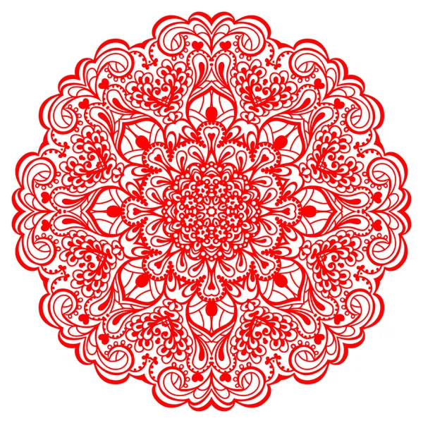 Blumen-Mandala. abstraktes Element für Design — Stockvektor