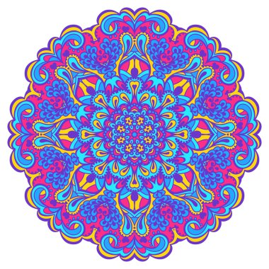 çiçek mandala. Tasarım için soyut öğe