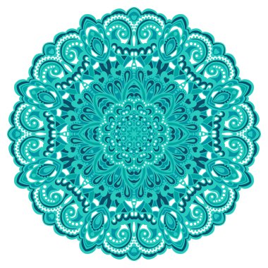 çiçek mandala. Tasarım için soyut öğe