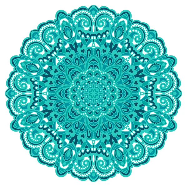 Mandala aux fleurs. Élément abstrait pour le design — Image vectorielle