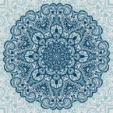 çiçek mandala. Tasarım için soyut öğe