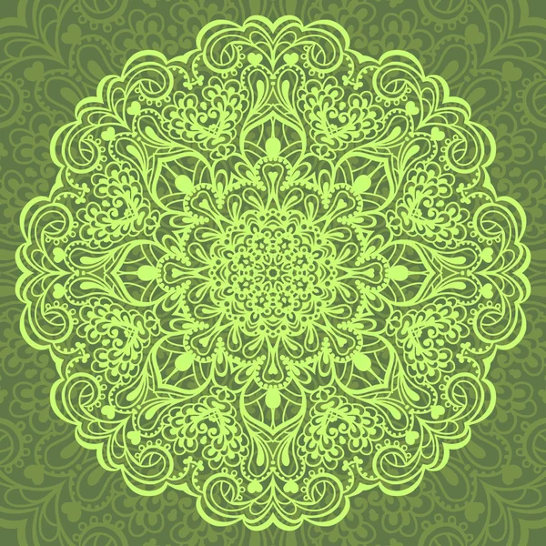 Blumen-Mandala. abstraktes Element für Design — Stockvektor