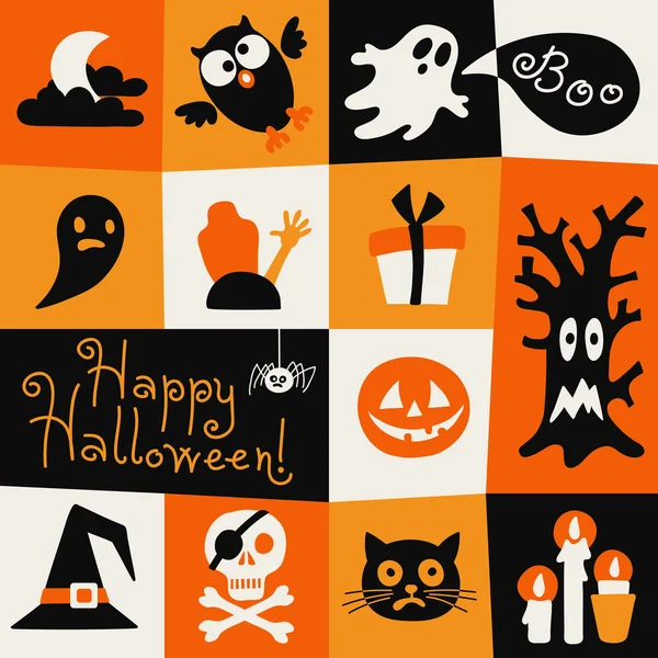 Joyeux Halloween Carte. — Image vectorielle