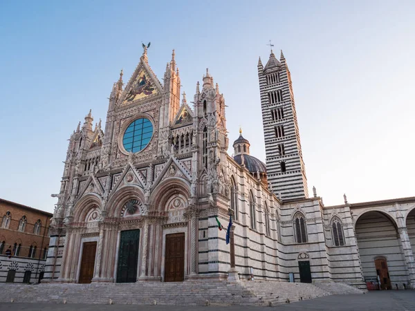 Catedral Duomo Die Siena Exterior Cattedrale Metropolitana Santa Maria Assunta — Fotografia de Stock