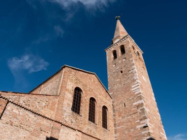 Campanile or Belfry of Sant Eufemia Basilica minor Church in Grado, Italy
