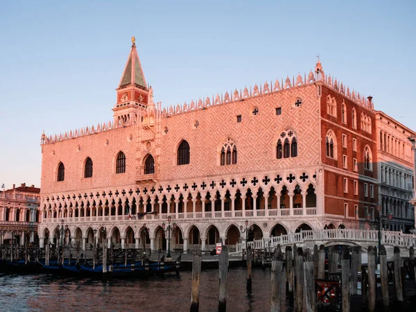 Doge Palace Palazzo Ducale Veneza Itália Fachada Exterior — Fotografia de Stock