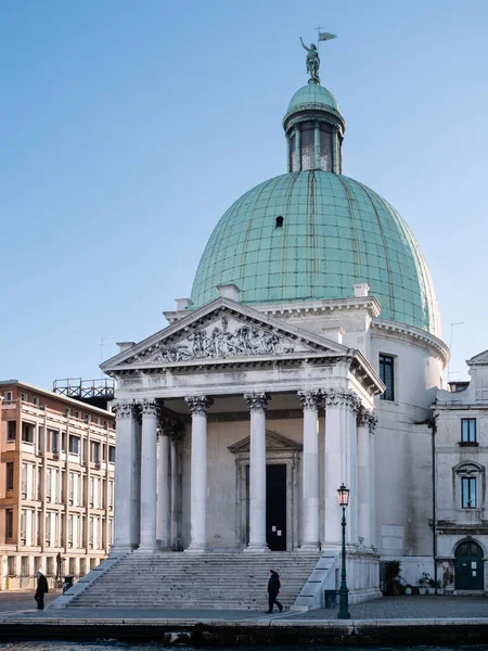 Венеция Италия Января 2022 Года Церковь Сан Симеоне Пикколо Кьеза — стоковое фото