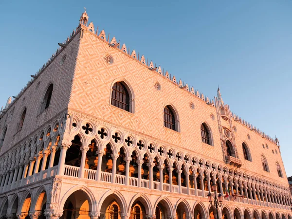Doge Palace Palazzo Ducale Veneza Itália Fachada Exterior — Fotografia de Stock