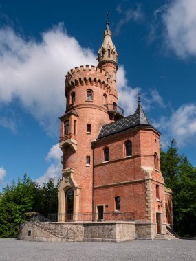 Goethes Gözcü Kulesi veya Karlovy Vary 'deki Goethova vyhldka, Bohemya, Çek Cumhuriyeti