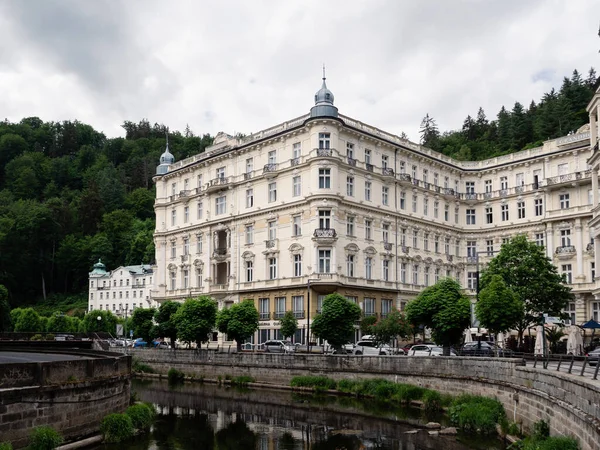 Karlovy Vary Czech Republic May 2022 Grand Hotel Pupp Exterior — Foto Stock