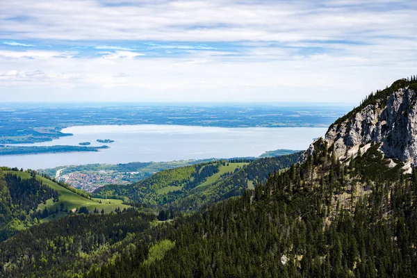 Vista Panorámica Montaña Con Lago Verano —  Fotos de Stock