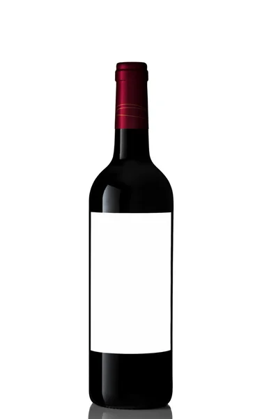 Bir şişe kırmızı şarap.