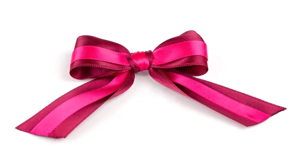 A red bow, on a white background — Stock Photo, Image