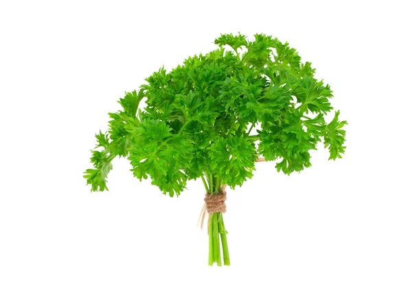 Fresh green parsley, isolated on white background — Stock Photo, Image