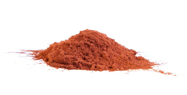 Cocoa powder on a white background — Stock Photo, Image