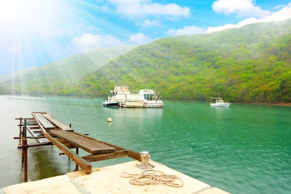 Istria, Hırvatistan, bay. yağıyor yağmur zaman — Stok fotoğraf