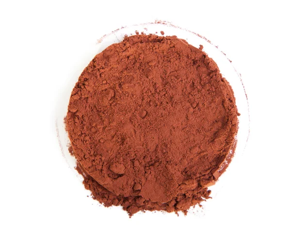 Cocoa powder on a white background — Stock Photo, Image