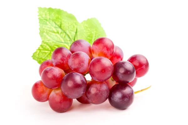 Red grape, isolated on white background. — Stock Photo, Image