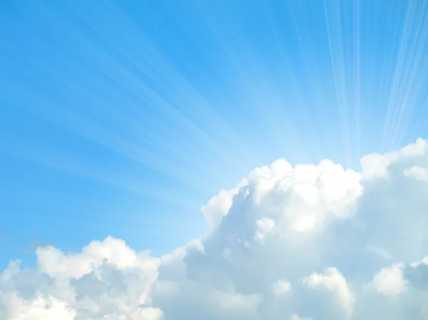 Fondo de luz solar con nube — Foto de Stock