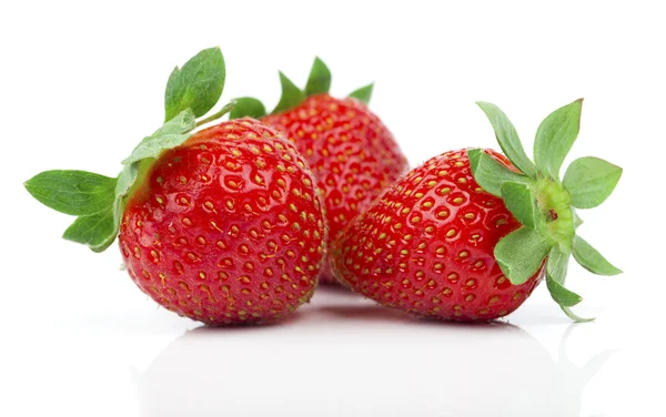 Erdbeeren Beere isoliert auf weißem Hintergrund — Stockfoto