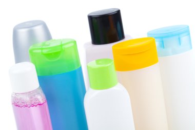 plastik şişe. beyaz izole.