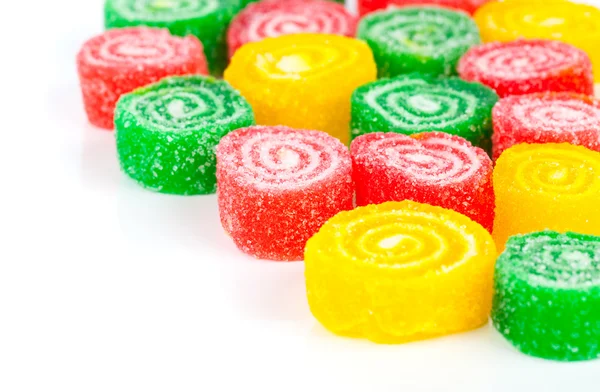Närbild av färgstarka frukt godis — Stockfoto
