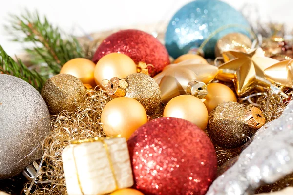 Decorazione di Natale texture sfondo — Foto Stock