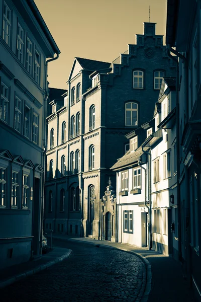 narrow street in Erfurt, Germany