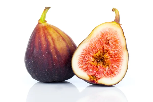 Fresh figs on a white background — Stock Photo, Image