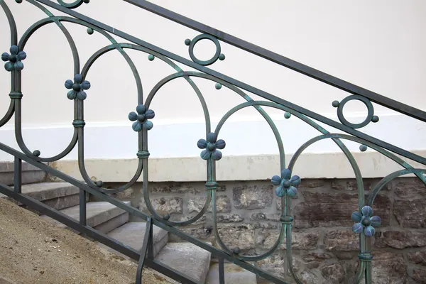 Steel handrail — Stock Photo, Image