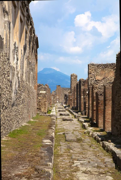 Pompeii, Italy. The ruins of the Roman city of Pompeii circa 201 — Stock Photo, Image