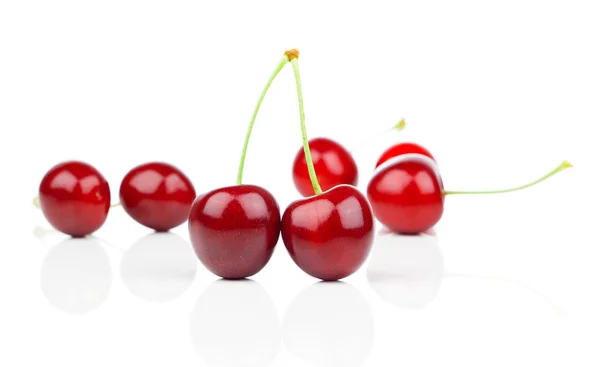 Sweet cherry, pada latar belakang putih — Stok Foto